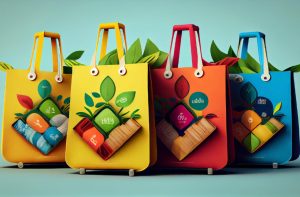 Kolorowe torby na zakupy. Jak wykorzystać opakowanie do promocji produktu