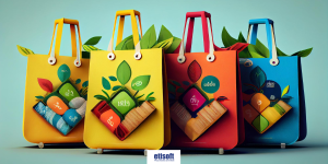 Kolorowe torby na zakupy. Jak wykorzystać opakowanie do promocji produktu. FB